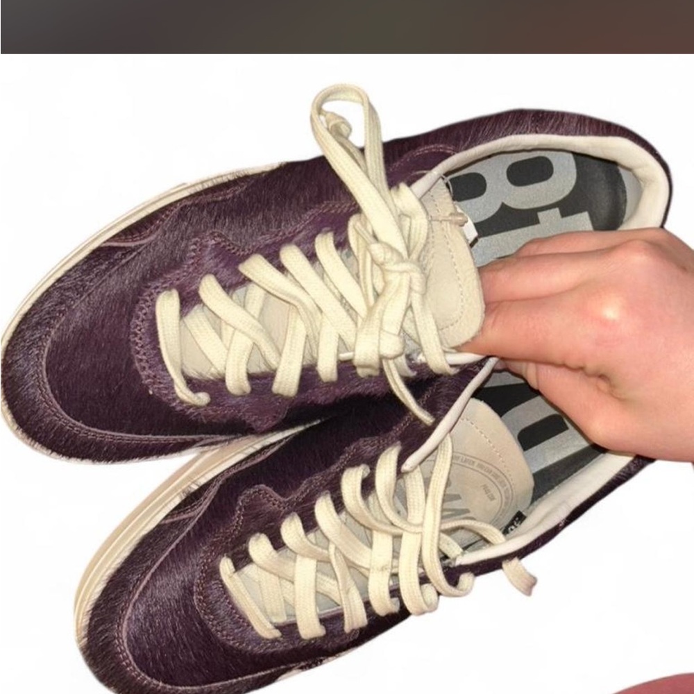 Purple P448 pony hair Sneakers